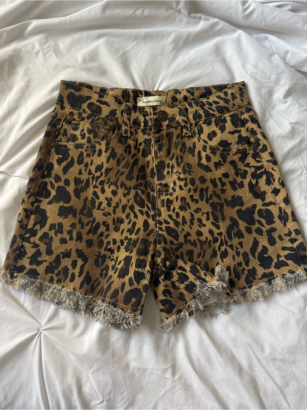 Cheetah print shorts